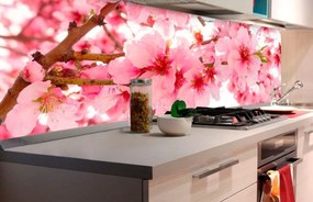 Αυτοκόλλητη φωτοταπετσαρία για λουλούδια μηλιάς κουζίνας - 260x60