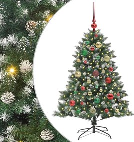 vidaXL Τεχνητό Χριστουγεννιάτικο Δέντρο με 150 LED Πράσινο 120 cm