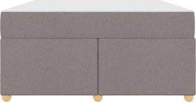 vidaXL Σκελετός Κρεβατιού Taupe 160 x 200 cm ύφασμα