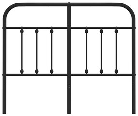 vidaXL Κεφαλάρι Μαύρο 120 εκ. Μεταλλικό