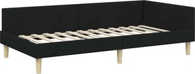 vidaXL Κρεβάτι γωνίας με στρώμα με στρώμα 2 pcs Πράσινο ύφασμα
