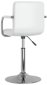 vidaXL Καρέκλα Τραπεζαρίας Λευκή από Συνθετικό Δέρμα