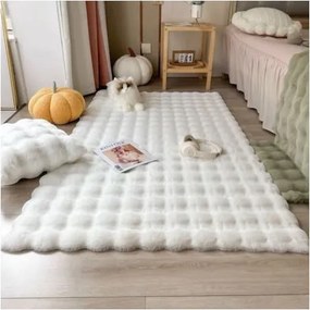Γούνινο Χαλί Διαδρόμου Αντιολισθητικό 60x90cm XAL6090 - Λευκό