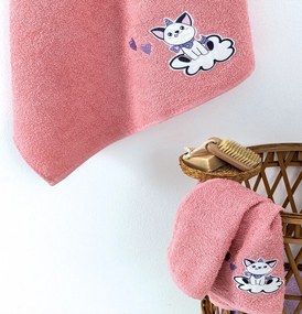 Πετσέτες Παιδικές Kitten (Σετ 2τμχ) Palamaiki Σετ Πετσέτες 100% Βαμβάκι
