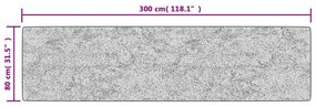 Χαλί Πλενόμενο Αντιολισθητικό Πολύχρωμο 80 x 300 εκ. - Πολύχρωμο