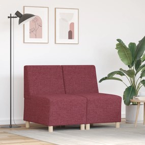 vidaXL Καθίσμα Σαλονιού 2 pcs Κόκκινο 55 x 74 x 82 εκ. ύφασμα