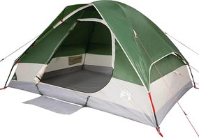 vidaXL Σκηνή Κάμπινγκ 4 Ατόμων Αδιάβροχη Πράσινη