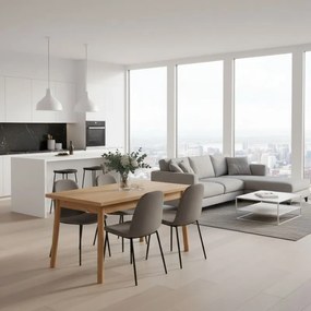 Τραπέζι Jemmy Megapap επεκτεινόμενο χρώμα atlantic pine 120/153x75x77εκ.