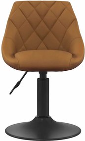 vidaXL Περιστρεφόμενες Καρέκλες Τραπεζαρίας 2 pcs Καφέ