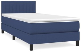 ΚΡΕΒΑΤΙ BOXSPRING ΜΕ ΣΤΡΩΜΑ ΜΠΛΕ 80X200 ΕΚ. ΥΦΑΣΜΑΤΙΝΟ 3140175