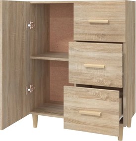 vidaXL Ντουλάπι Sonoma Δρυς 69,5 x 34 x 90 εκ. από Επεξεργασμένο Ξύλο