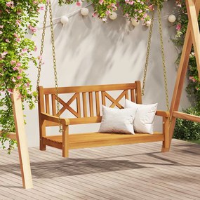 vidaXL Κούνια Κήπου Καφέ 119 x 35 x 47 εκ. Μασίφ ξύλο ακακίας