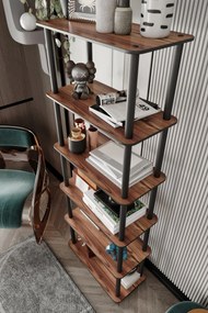 Βιβλιοθήκη Καρυδιά BOOKCASE 60x30x173