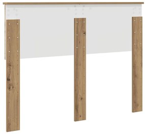 vidaXL Κεφαλάρι με κεφαλάρι Artisan Oak 135 cm Επεξεργασμένο ξύλο