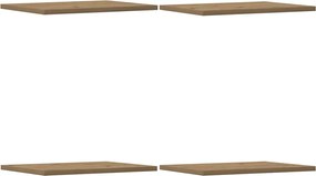 vidaXL Ράφια Βιβλιοθήκης 4 τεμ. Artisan Δρυς 40x30x1,5 εκ. Επεξ. Ξύλο