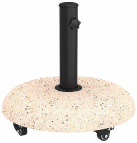 vidaXL Βάση ομπρέλας Κίτρινο και Μαύρο 45 x 45 x 40 cm