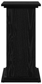 vidaXL Βάση Φυτών με Αποθήκευση Μαύρο Ξύλο 31x30x60 εκ. Εξατομικευμένο Ξύλο