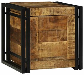 vidaXL Κουτί αποθήκευσης 40 x 40 x 40 cm Στερεό ξύλο μάνγκο