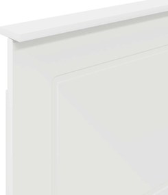 vidaXL Κεφαλάρι Λευκός 100 cm Μηχανικά επεξεργασμένο ξύλο