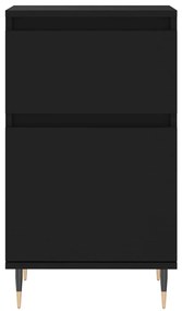 Συρταριέρα Μαύρη 40 x 35 x 70 εκ. από Επεξεργασμένο Ξύλο - Μαύρο