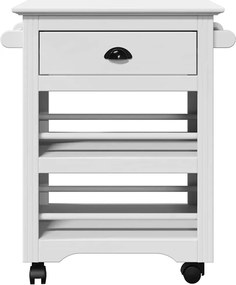 vidaXL Καρότσι κουζίνας "BODO" Λευκό 67,5x45x80 cm