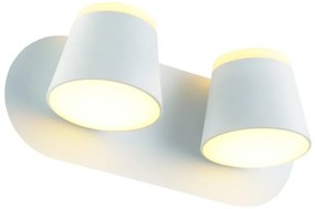 Απλίκα Φωτιστικό Τοίχου 16W 3000K LED LUCIDO Aca-V83LEDW27WH-Λευκό V83LEDW27WH