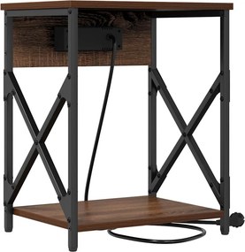 vidaXL Κομοδίνο Καφέ δρυς 41 x 31 x 51 εκ. Επεξεργασμένο ξύλο