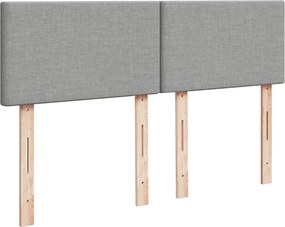 vidaXL Κρεβάτι Boxspring με Στρώμα Αν. Πράσινο 160x200εκ Υφασμάτινο