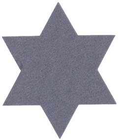 Σουβέρ Felt Star (Σετ 4τμχ) 4Χ(11Χ11) Grey Nef-Nef Πολυέστερ