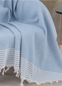 Stewehome Κάλυμμα πολυθρόνας από βαμβάκι με φούντες 150x180 cm
