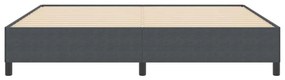 vidaXL Σκελετός Κρεβατιού Σκούρο γκρι 200 x 200 cm Βελούδο