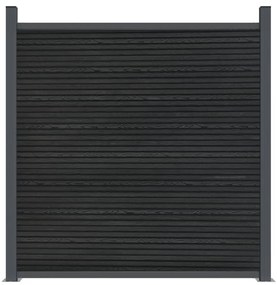 vidaXL Πάνελ Περίφραξης Γκρι 173 x 186 εκ. από WPC
