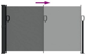 vidaXL Πτυσσόμενη Πλαϊνή Τέντα Ανθρακί 120x500 εκ.
