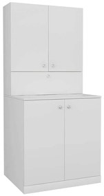 Έπιπλο Πλυντηρίου Palmira 505CRL1306 70x67x98cm White Μοριοσανίδα, Μελαμίνη