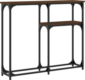 vidaXL Τραπέζι Κονσόλα Καφέ Δρυς 90x22,5x75 εκ. Επεξεργασμένο Ξύλο