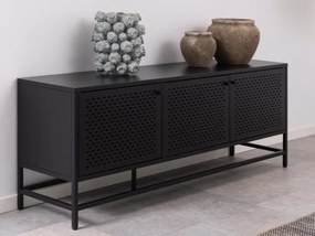 Ντουλάπι Oakland J113, Μαύρο ματ, 60x160x40cm, Ράφια, Μέταλλο