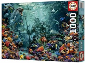 Παζλ Educa Poseidon in a Coral Reef 1000 Τεμάχια