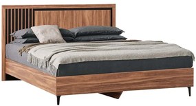 Κρεβάτι Harry (Για Στρώμα 160x200cm) HM688.01 164x204x100cm Natural-Black Double