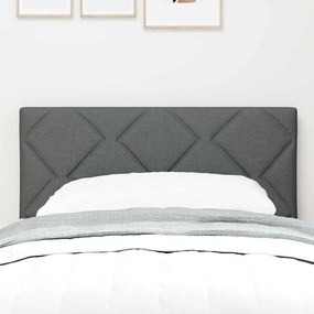 vidaXL LED κεφαλάρι Γκρι 80 cm ύφασμα