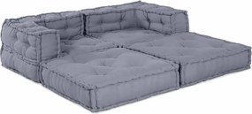 vidaXL Μονάδα Μοντέρνου Καναπέ 2 pcs Γκρι 140 x 70 x 56 εκ. Ύφασμα