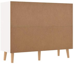 vidaXL Μπουφές Λευκός/Sonoma Δρυς 90x30x72 εκ. Επεξεργασμένο Ξύλο