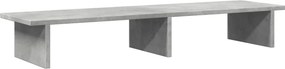 vidaXL Βάση Οθόνης Γκρι Σκυρ. 100x27x15 εκ. Επεξεργ. Ξύλο