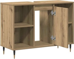 vidaXL Ντουλάπι Μπάνιου Artisan Oak 80 x 33 x 60 εκ Επεξεργασμένο ξύλο