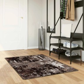 vidaXL Χαλί Runner MARSA Μαύρο 100 x 150 cm Πολυέστερ και PVC