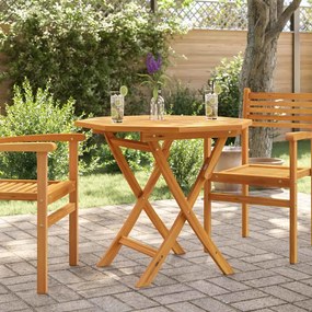 vidaXL Τραπέζι Κήπου Πτυσσόμενο 85 x 85 x 76 εκ. από Μασίφ Ξύλο Teak