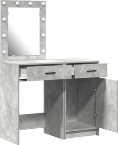 vidaXL Τραπέζι περιποίησης 2 τμχ. Γκρι 50 x 41 x 135 εκ