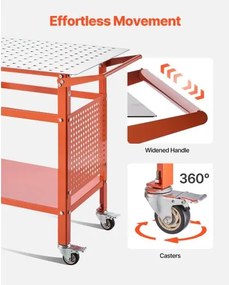 VEVOR Welding Table 40"x24" Welding Workbench with 800LBS Static Weight Capacity