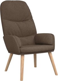 vidaXL Πολυθρόνα Relax Taupe Υφασμάτινη με Σκαμπό