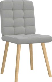 vidaXL Καρέκλες τραπεζαρίας 4 τεμ Cloud Grey Fabric