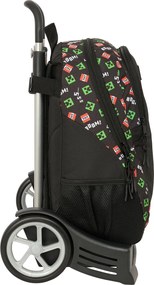 Σχολική Τσάντα με Ρόδες Minecraft Μαύρο 32 x 44 x 16 cm